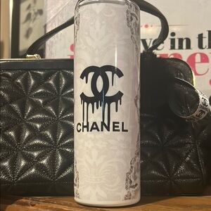 Charming White and Black Decorative Accent